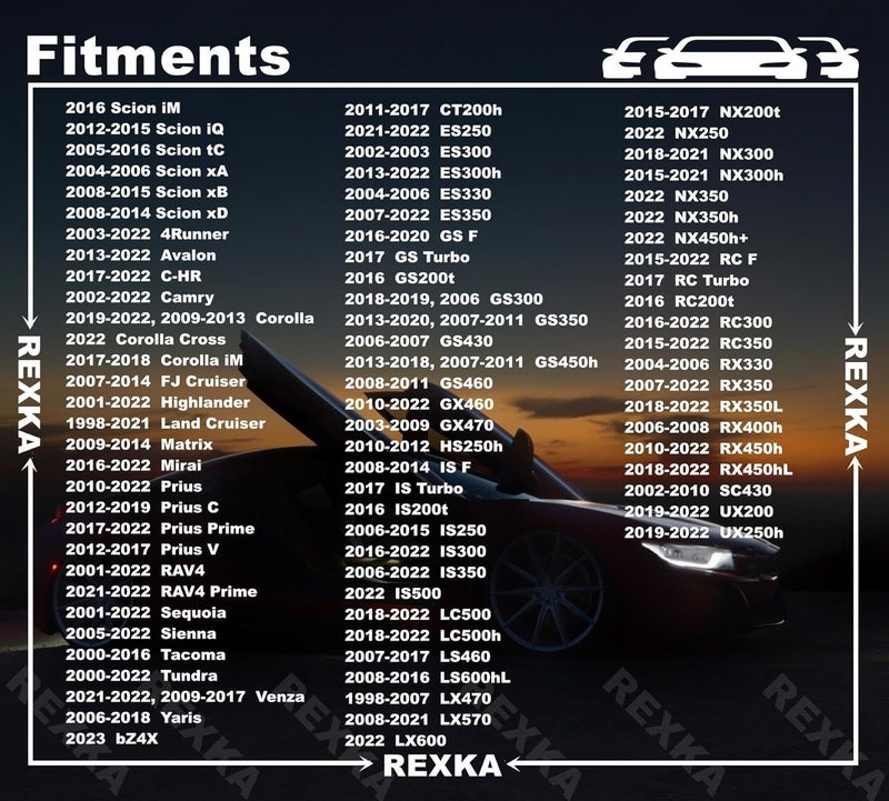 Rexka 25pcs Door Trim Panel Retainers Clips Compatible with Lexus Toyota 90467-A0005 Camry, FJ Cruiser, High Lander, RAV4, 4-Runner ES 350, GX 470, is 250, is 350, is F, LS 460 & LS 600HL - Image 4